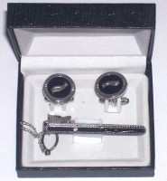 CONJUNTO GEMELOS Y PISA CORBATA